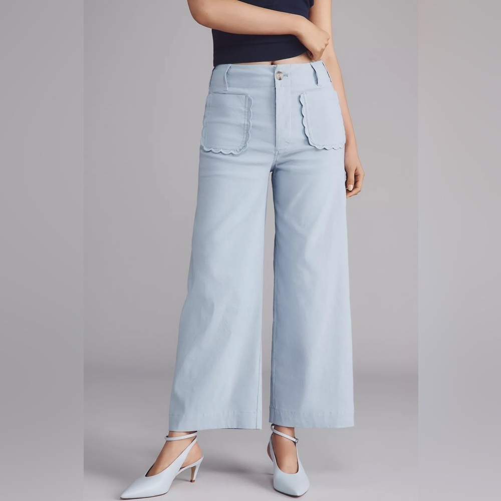 NWT Size 26 - The Colette Magic Fabric Scallop-Pocket Pants Maeve (NWT US$ 148)